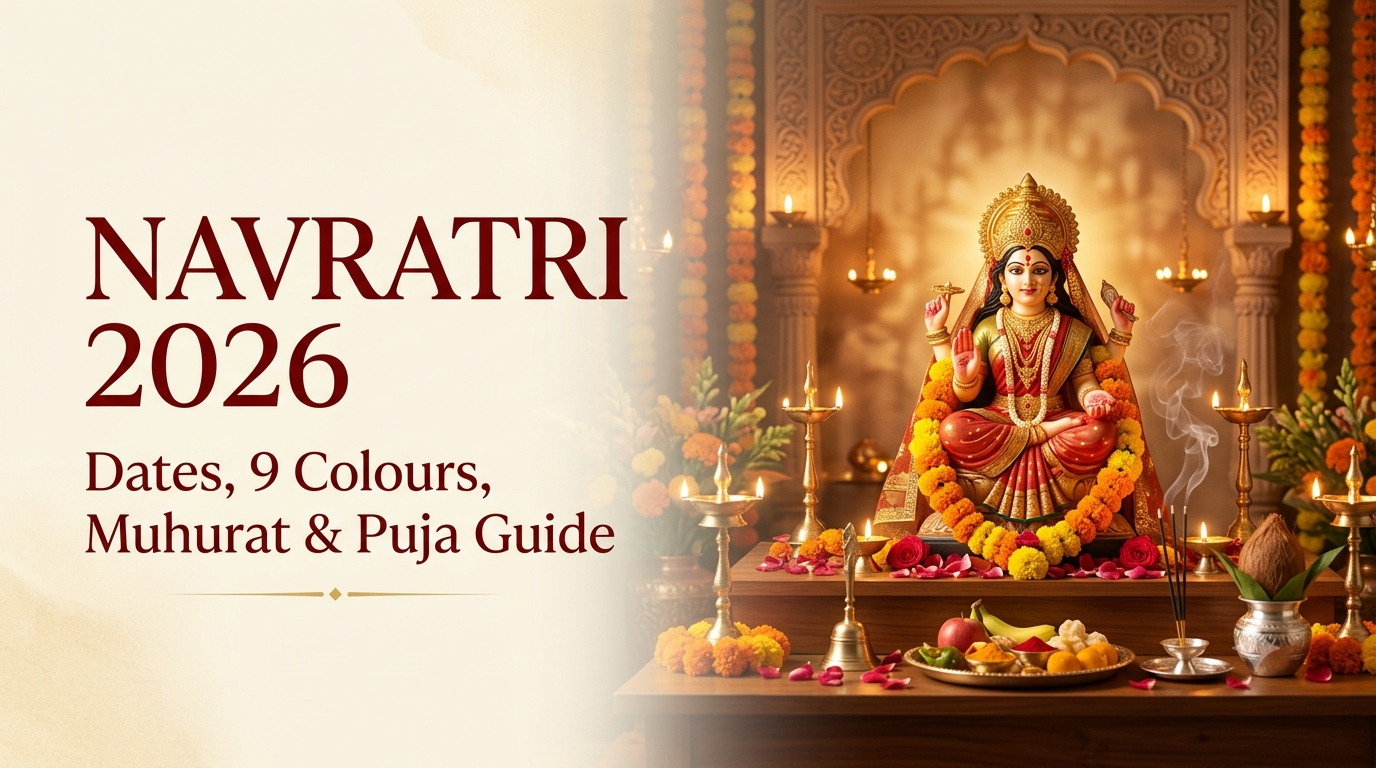 Navratri 2026: Dates, Muhurat, 9 Colours, Fasting Food and Everything You Need for Puja